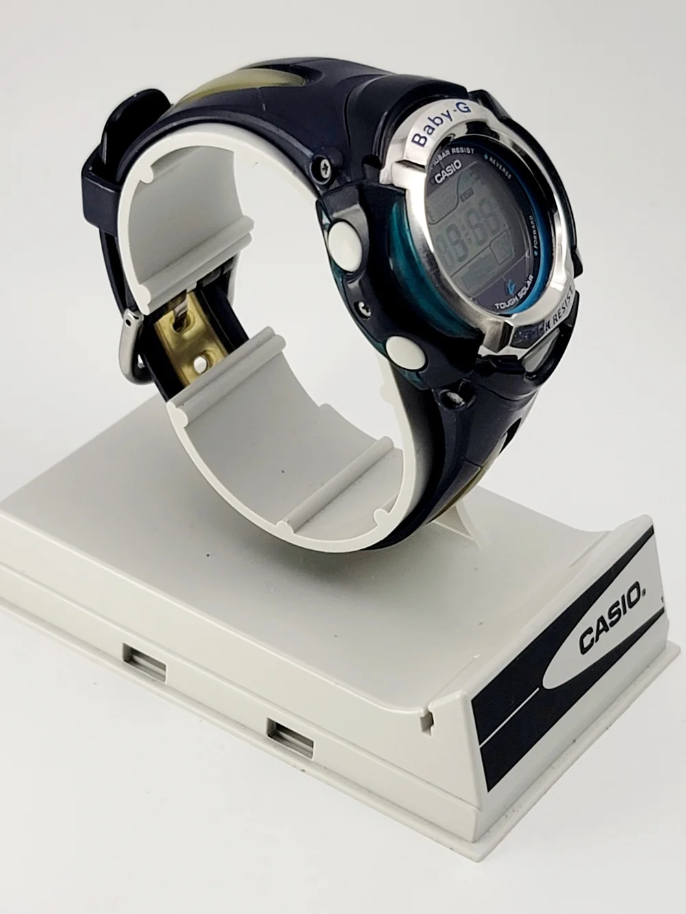 Casio Baby-G BGX-220 Tough Solar Tide Graph Blue Digital Watch Module 2611 Japan